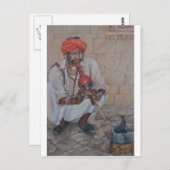 Snake Charmer, Jaipuir Briefkaart (Voorkant / Achterkant)