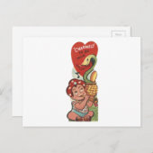  Snake Charmer Valentijn Feestdagenkaart (Voorkant / Achterkant)