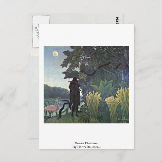 Snake Charmer van Henri Rousseau Briefkaart (Voorkant / Achterkant)