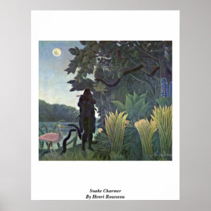 Snake Charmer van Henri Rousseau Poster