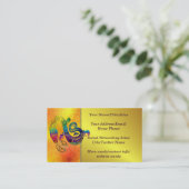 Snake Charming Witch Visitekaartje (Staand voorkant)