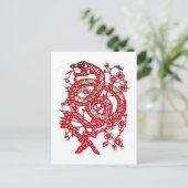 Snake-Chinese Zodiac Briefkaart (Staand voorkant)