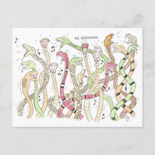 Snake Choir, The SSSixteen Briefkaart (Voorkant)