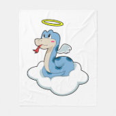 Snake Cloud Angel Fleece Deken (Voorkant)