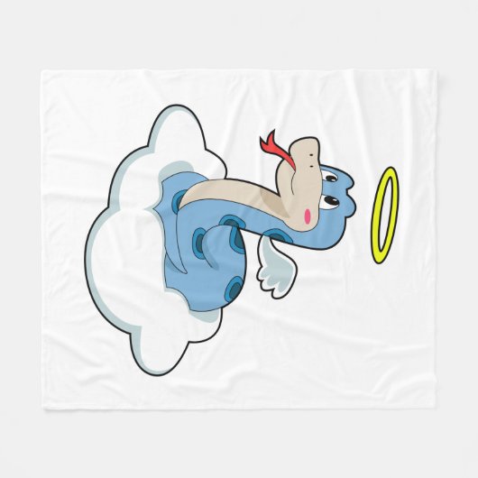 Snake Cloud Angel Fleece Deken (Voorkant (Horizontaal))