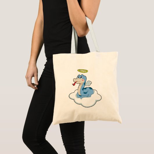 Snake Cloud Angel Tote Bag (Voorkant (product))