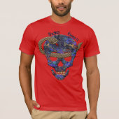 Snake Coiled rond Skull Thru Eyes - Personeel T-shirt (Voorkant)