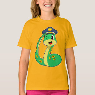 Snake Cop Police pet Police T-shirt