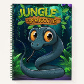 Snake Cute reptile Jungle Welcome Serpent Design🐍 Notitieboek (Voorkant)