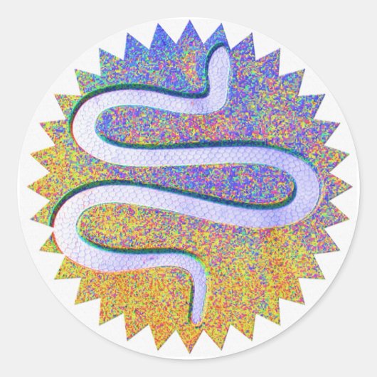 Snake Design - Humber River Ronde Sticker (Voorkant)