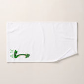 Snake Design Monogrammed Bad Handdoek (Handdoek)
