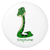 Snake Design Personalised Keramische Knop (Voorkant)