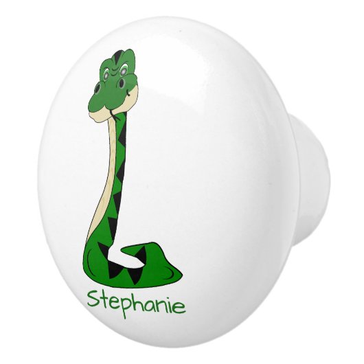 Snake Design Personalised Keramische Knop (Rechts)