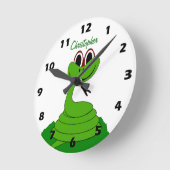 Snake Design Personalised Ronde Klok (Hoek)