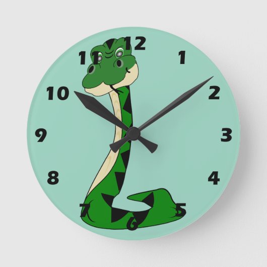 Snake Design Ronde Klok (Voorkant)