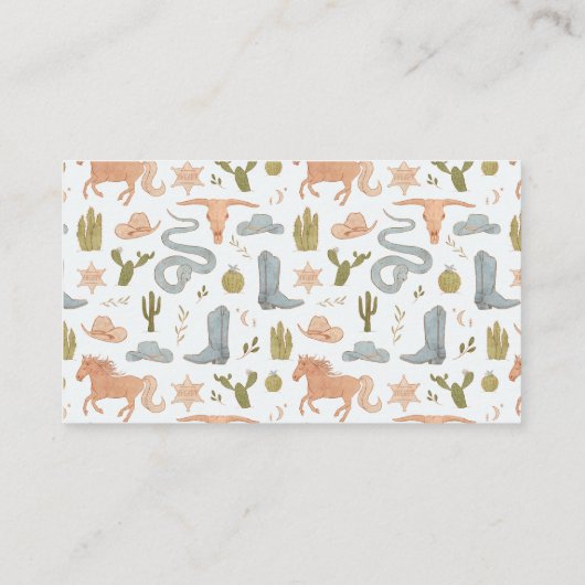 Snake Diaper Raffle Ticket Informatiekaartje (Achterkant)