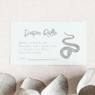 Snake Diaper Raffle Ticket Informatiekaartje