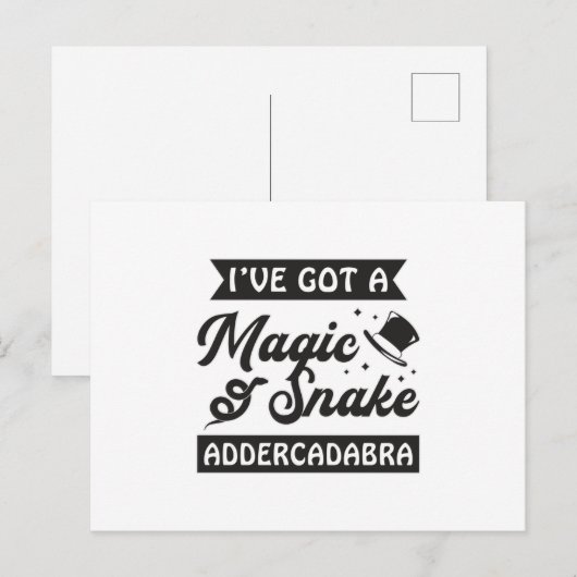 Snake Dierenvriend Reptiel Snakers Cobra Pet Gift Briefkaart (Voorkant / Achterkant)