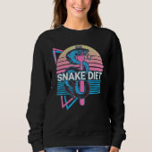 Snake Diet Snake Lover Retro Trui (Voorkant)