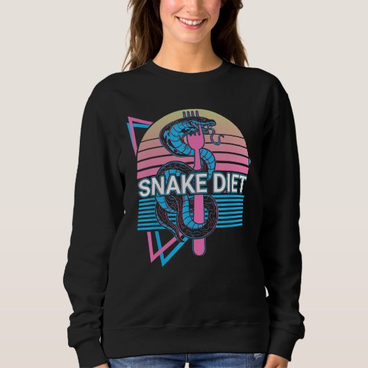 Snake Diet Snake Lover Retro Trui (Voorkant)