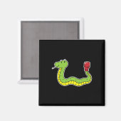 Snake doet aan boksen magneet (Voorkant / Achterkant)