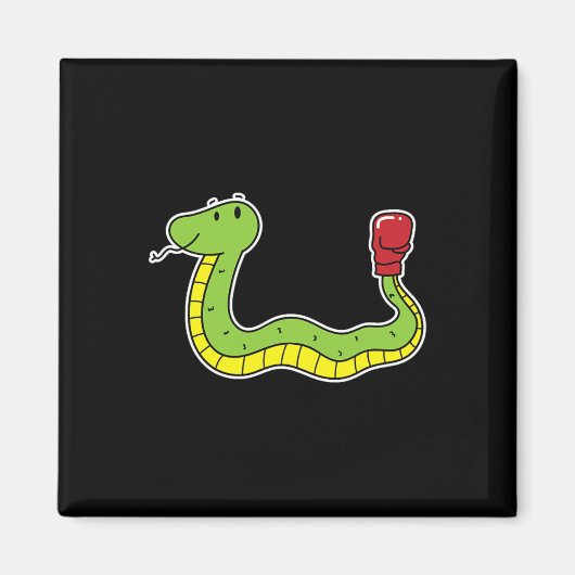 Snake doet aan boksen magneet (Voorkant)