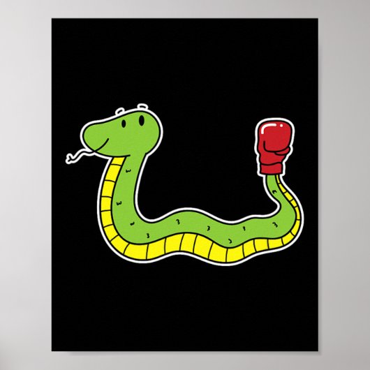 Snake doet aan boksen poster (Voorkant)