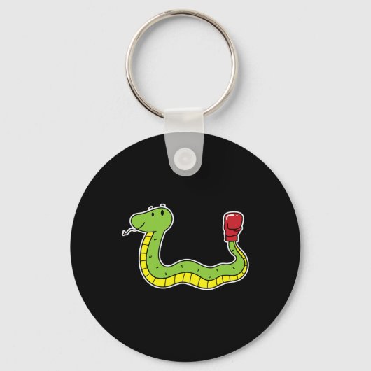 Snake doet aan boksen sleutelhanger (Voorkant)