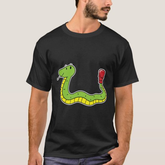 Snake doet aan boksen t-shirt (Voorkant)