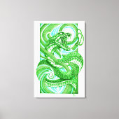 Snake Dotwork Hebi Canvas Afdruk (Voorkant)