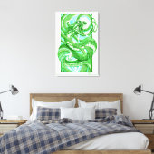 Snake Dotwork Hebi Canvas Afdruk (Insitu (Slaapkamer))