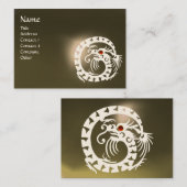 SNAKE DRAGON AGATE paarse witte rode grijs Visitekaartje (Voorkant / Achterkant)