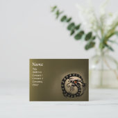 SNAKE DRAGON AGATE white red grijs zwart Visitekaartje (Staand voorkant)