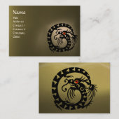 SNAKE DRAGON AGATE white red grijs zwart Visitekaartje (Voorkant / Achterkant)