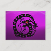 SNAKE DRAGON AMETHYST paars wit rood Visitekaartje (Achterkant)