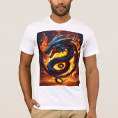 Snake Dragon Fireball T-Shirt - 3D Esports (Voorkant)