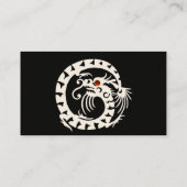 SNAKE DRAGON Red Ruby, Black White Paars Fantasy Visitekaartje (Achterkant)