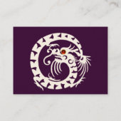 SNAKE DRAGON RUBY paars wit rood Visitekaartje (Achterkant)
