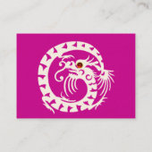 SNAKE DRAGON RUBY violet wit rood paars Visitekaartje (Achterkant)