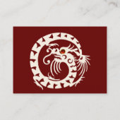 SNAKE DRAGON RUBY zwart-wit rood Visitekaartje (Achterkant)