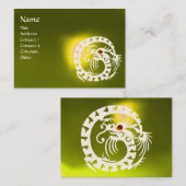 SNAKE DRAGON TOPAZ geel wit rood Visitekaartje (Voorkant / Achterkant)