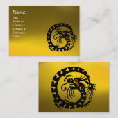 SNAKE DRAGON TOPAZ paars wit rood geel Visitekaartje (Voorkant / Achterkant)