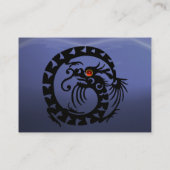 SNAKE DRAGON TOPAZ wit rood zwart Visitekaartje (Achterkant)