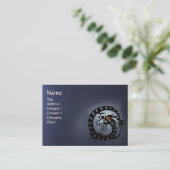 SNAKE DRAGON TOPAZ wit rood zwart Visitekaartje (Staand voorkant)