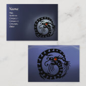 SNAKE DRAGON TOPAZ wit rood zwart Visitekaartje (Voorkant / Achterkant)