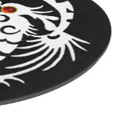 SNAKE DRAGON, zwart, wit, rood, ruby Snijplank (Hoek)