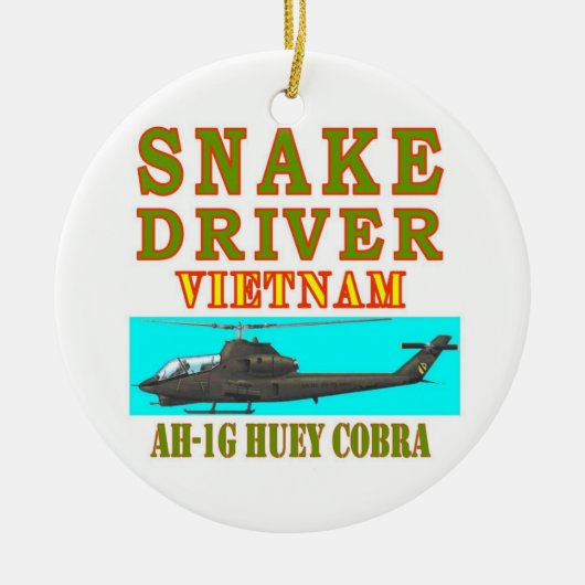 snAKE DRIVER VIETNAM Keramisch Ornament (Voorkant)