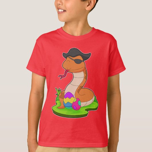 Snake Easter Pirate T-shirt (Voorkant)