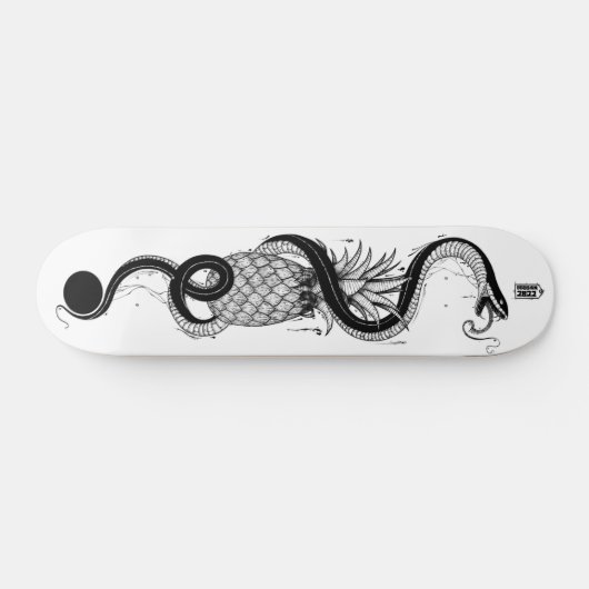 Snake en anananas persoonlijk skateboard (Horizontaal)
