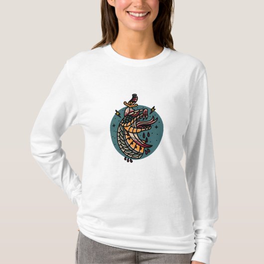 Snake en Dagger T-shirt (Voorkant)